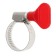 Clamp with the "lamb" Zein English, diameter 16-27 mm, width 9 mm, stainless steel
