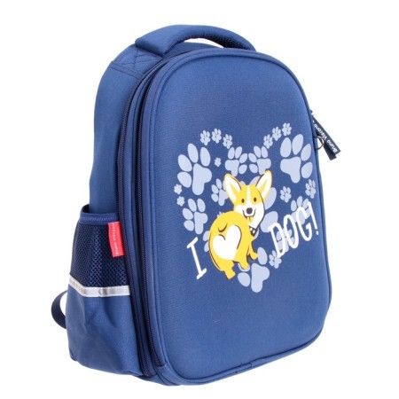 Frame backpack 36 x 28 x 17 cm, + pencil case, Bruno visconti "Corgi"-1