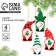 Christmas tree Christmas tree, 4 pcs, set, gnomes