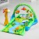 Developing rug "Island", with arc and toys, 77x77x0.5