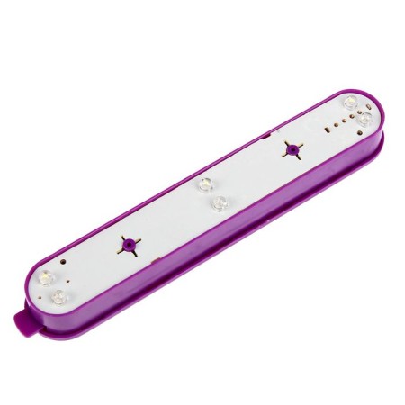 Aquarium set is three -section, with LED backlight, 2.55 liters, purple-8