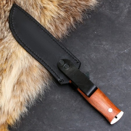 Caucasian knife "North" with scabbard, steel - 65x13, handle - beech-3
