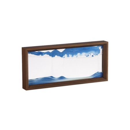 Sanding clock-picture, 17 x 37 cm, anti-stress, blue sand