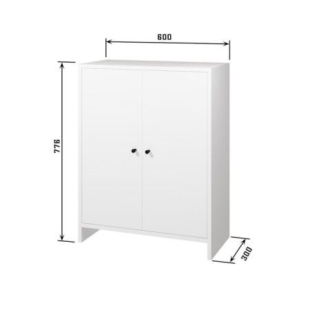 Tumba 600, 600x300x776, quadro/white-2