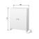 Tumba 600, 600x300x776, quadro/white