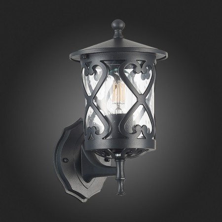 Street wall lamp ST LUCE. SL085.401.01. Lorne. 1x60 W, E27, 15.5x28 cm, black color-4