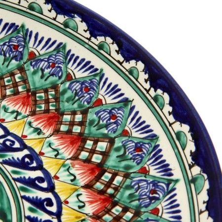 Largan Rishtan ceramics "Patterns", 28 cm, blue-4