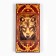 Wooden backgammon with checkers "wolf-21", board game, 40 x 40 cm