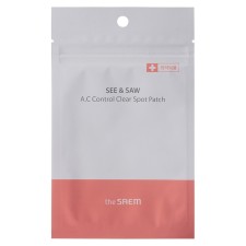 See & Saw A.C Control Clear Spot Patch, 24 stickers