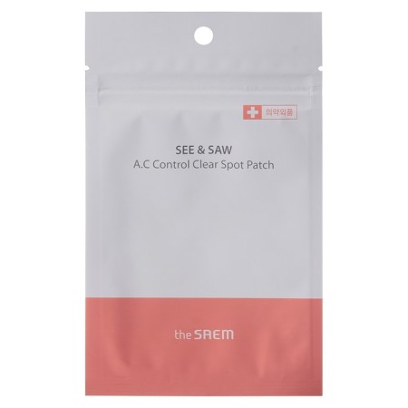See & Saw A.C Control Clear Spot Patch, 24 stickers