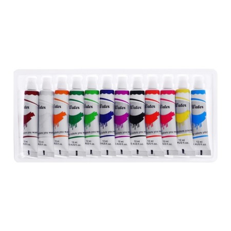 Watercolor paints, 12 colors, in a plastic tube, 12 ml-4