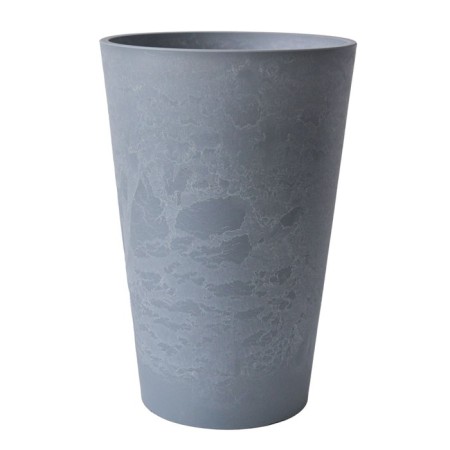 High pots with drainage liner, 20l light gray 31x31x46cm