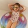 Swimsuit Squat Children's Minaku with ruffles, height 110-116 cm
