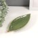 Souvenir Ceramics stand "Forest leaf" Green 20.5x8.5x2 cm