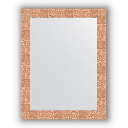 Mirror in the baguette frame - honeycomb copper 70 mm, 66 x 86 cm, evoForm