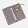 Women's wallet on the button, gray color