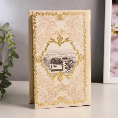Safe wood book "Our family values" 17x11x5 cm-4
