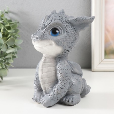 Figure "Dragon" 18x10x12.5 cm, gray-4