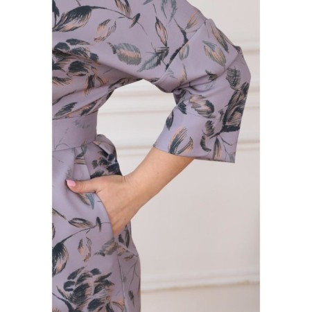 Women's dress, size 52, gray color-8