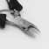 Manicure nippers for cuticle, 10 cm, blade length - 10 mm, black/silver color