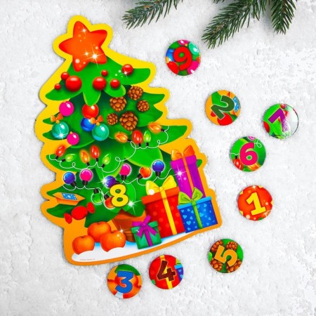 Magnetic Christmas tree "New Year! Check"-1