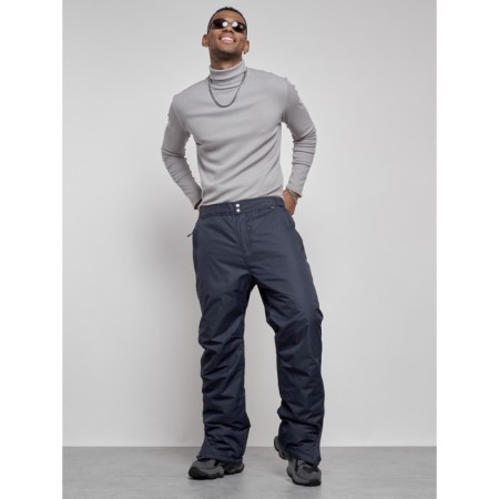 Semi-combinezone ski insulated male winter, size 48, dark blue color-15