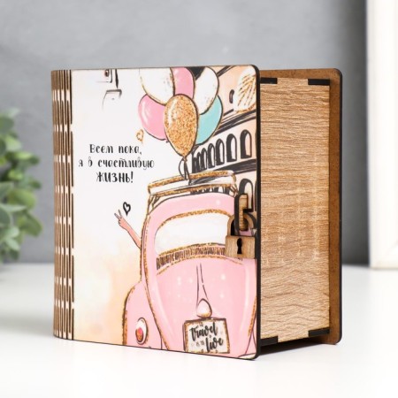 Pig a case-book "Leaving" 14x14 cm-2