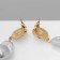 Earrings with pearls "abstraction" reverence of mini, color gold
