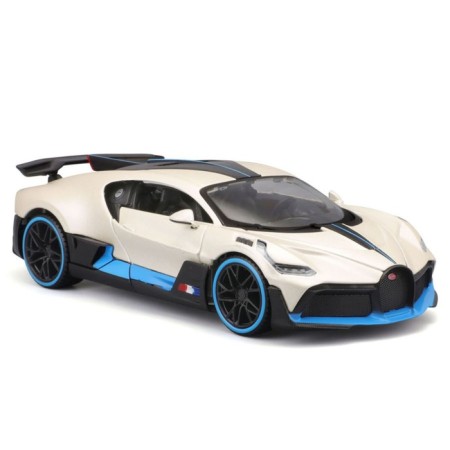 MASTO DIE-CAST BUGATTI Divo machine, opening doors, 1:24, white color with design-1