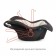 Car Seiger Siger "Daphni", group 0+, 0-13 kg, 0-1.5 years old, Marengo