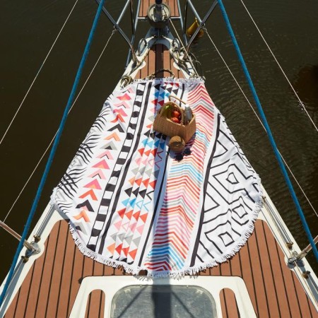 Towel beach round Ethel "Indie", D150 cm, 100%p/e, 330 g/m 2,-5