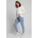 Female jumper, size 54-56, milk color