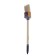 Round tundra, natural bristles, wooden handle, No. 6, 30 mm
