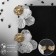 Earrings Assorted "Wind" butterfly, small, white color in gold
