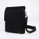 Male bag over the shoulder, Textura, external pocket, black color
