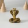 Polystone souvenir "Cobra in the crown" Black-gold 5x5.8 cm