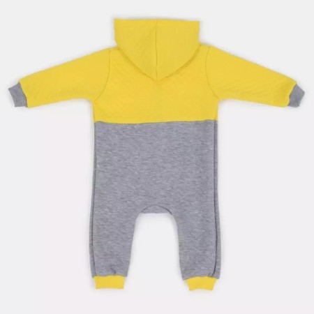 Combineson children's insulated tops "Capitane", height 74 cm, color gray/yellow-11