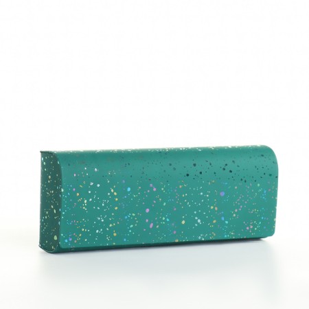 Case for glasses on the cracker, green color