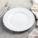 Dining plate, d = 27 cm, white color