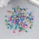 Glass 8/0 "Matte translucent. Melange Assorted" 10 g
