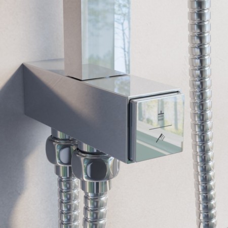 Shower system IDDIS BILD, with the upper leaf, chrome-2