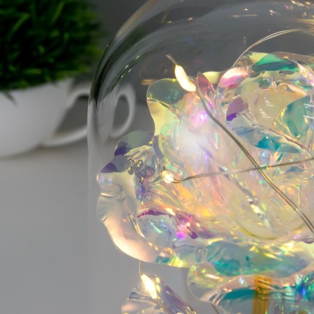 Nightlight "Bright flower" LED from batteries 3haaa 11x11x21.5 cm Risalux-3