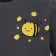 Kidshot costume (sweatshirt, trousers) minku, graphite/yellow color, height 68-74 cm