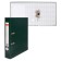 A4, 50 mm registrar, calligrata, PVC, embossing "flax", metal edging, pocket for a spine, collected, green, mix