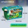 Game set "Dinopark", rug-road, 4 cars, 5 figures, stickers