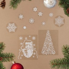 A set of New Year's stickers 