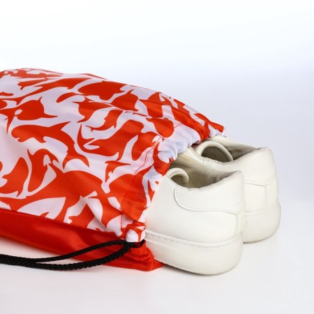 Back for shoes on the lace, white/red color-4