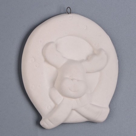 Christmas tree decoration for painting "Deer" with a suspension, brush-3