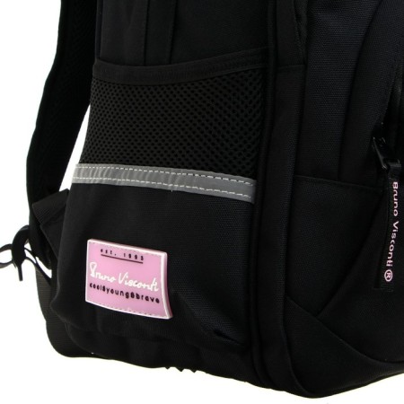 School backpack Bruno VisConti, 40 x 30 x 19 cm, ergonomic back, "this is love"-11