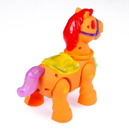 Horse "Friends", light and sound effects, works from batteries, mix-2